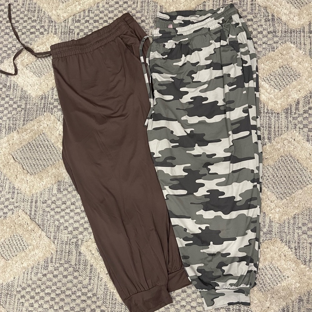 AnyBody Any Body Women's Comfy Drawstring Jogger Pants Lot of 2 Size 4X